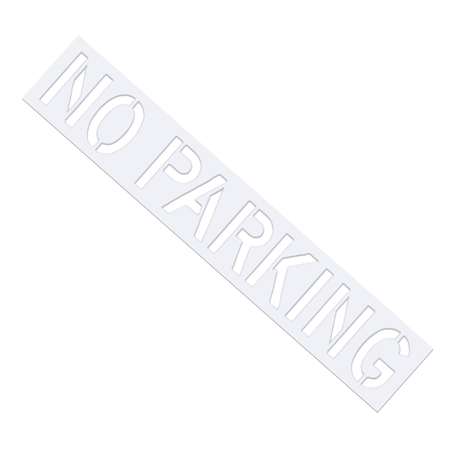 Pochoir pour parking à haute lisibilité par temps de pluie sur béton