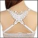 YEKEYI 3Pcs Lace Bra Straps Butterfly Flower Cross Back Bra Shoulder Fashion Sexy Strap Bandage Wrapped Chest Crop Tops Vest