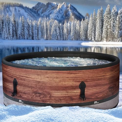 BRAST Whirlpool aufblasbar MSpa Frame Duet Eco für 6 Personen | Ø173x65cm | 138 Massagedüsen in 3...