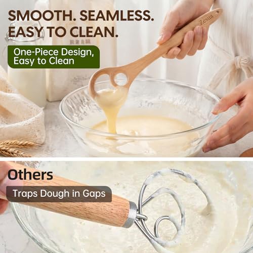 Wooden Dough Whisk Set DROPS TO - image 5