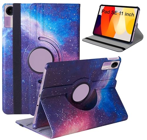 Image of TGK Rotating Flip Cover for Redmi Pad SE 11 inch Printed Case (Galaxy)
