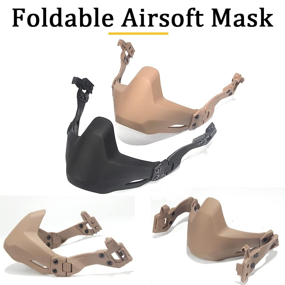 Set Casco Tattico da Softair Con Maschera da Paintball Regolabile Occhiali e Copricasco per Giochi di Sopravvivenza All'aperto