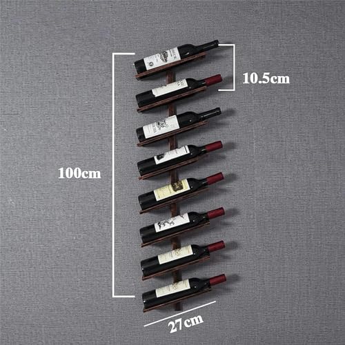 Casier à vin mural en métal noir pour 8 à 12 bouteilles - 5