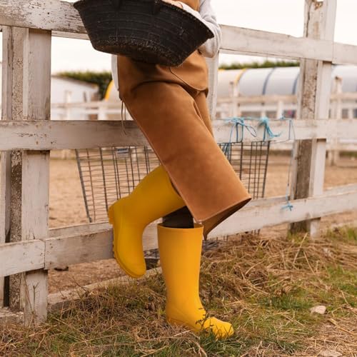 Image of Asgard Women's Tall Rain Boots Waterproof Knee High Rainboots Rubber Wellies