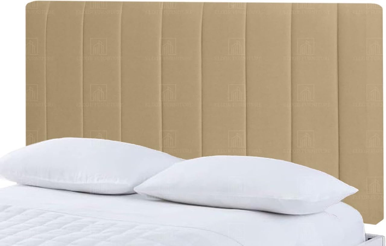 Serenity Headboards Divan Bed Headboard Portland Turin 20'' Height Padded Lined Headboard (4ft6