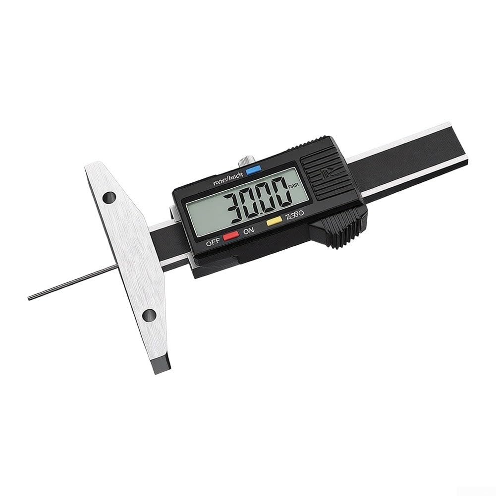 Autoreifen für Profiltiefenmesser, 0-200 mm, digital, LCD-Autoreifen für