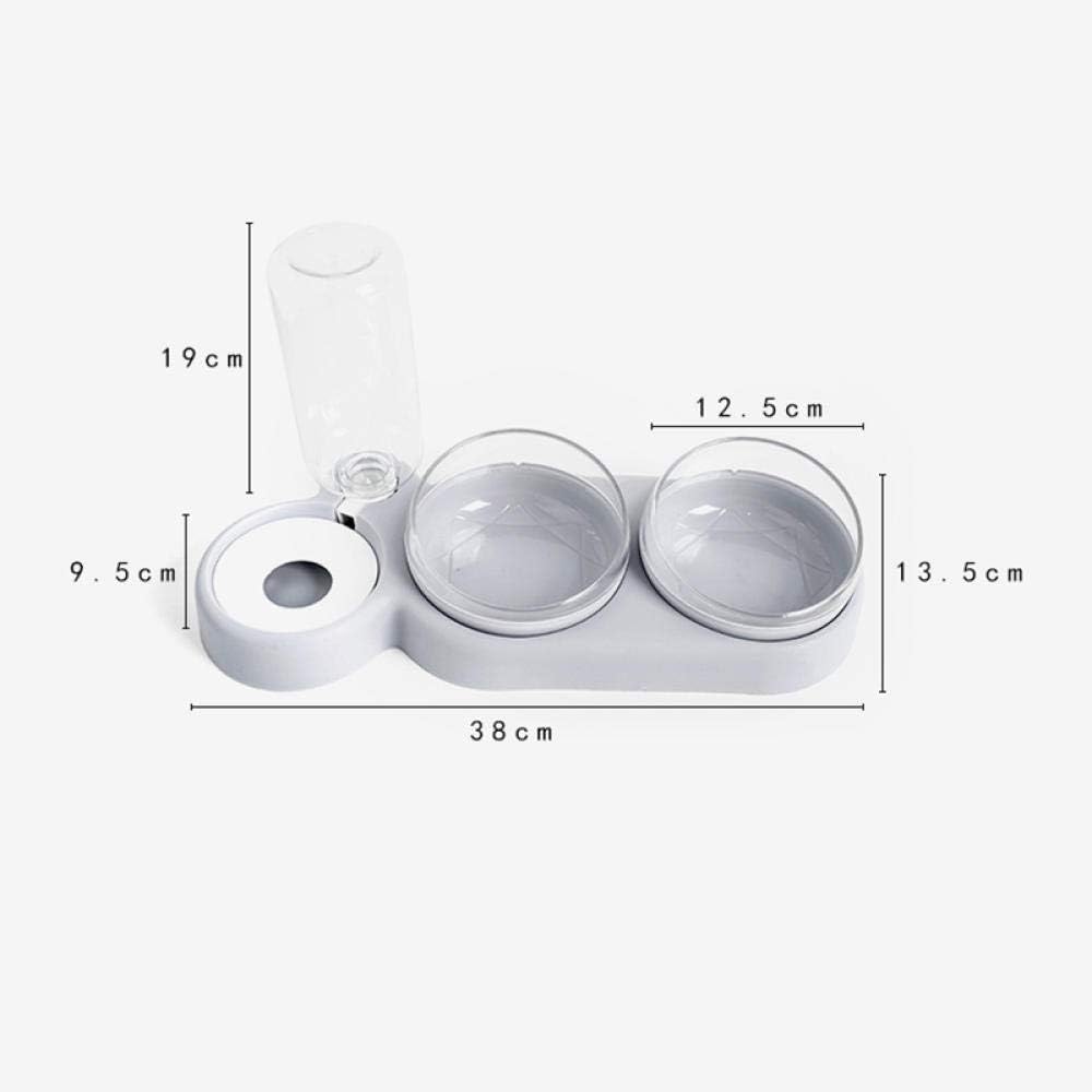 Cat Bowls and Dishes Dog Bowl Pet Dog Cat Automatic Feeder Bowl for Dogs Kitten Bowls Slow Food Feeding Container Supplies Plastic Bowl Green