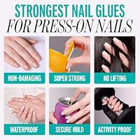Kiss PowerFlex Maximum Speed Nail Glue - Fast Drying Adhesive for Glue-On Nails & Repairs with Nozzle Tip Applicator, Ideal for Tips & Wraps, Net Wt. 0.10 oz (3g) — image 9