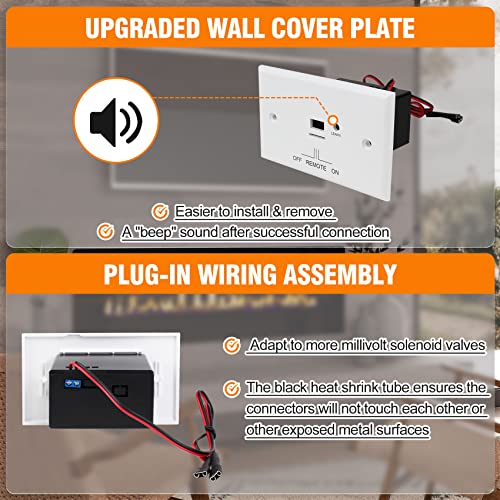 Casmer SR-1001 Gas Fireplace Remote Control System Kit.For Standard Millivolt Valve Appliance.Fit thumb #1