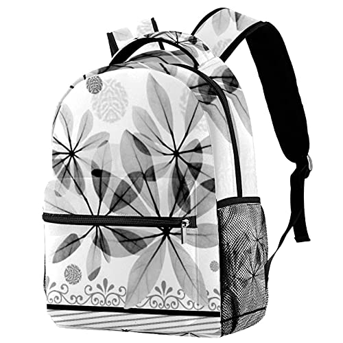 Sac à dos décontracté avec petites feuilles pour les sorties quotidiennes