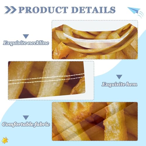 Boys Short Sleeve T-Shirts French Fries Food Rashguard Kids Swim Shirts Sun UPF 50+3