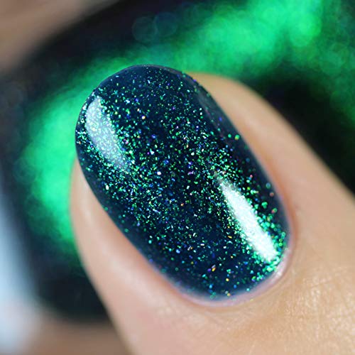 Image of ILNP Riddle Me This - Deep Blue Holographic Shimmer Nail Polish