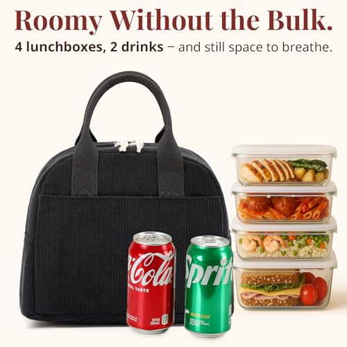 Image of LOVELYWIND Lunch Box for Women Cute Lunch Bags for Women Lunch Tote Bags Reusable Insulated Lunch Box Large Capacity Reusable Insulated Cooler for Work or Travel Gifts or Beach