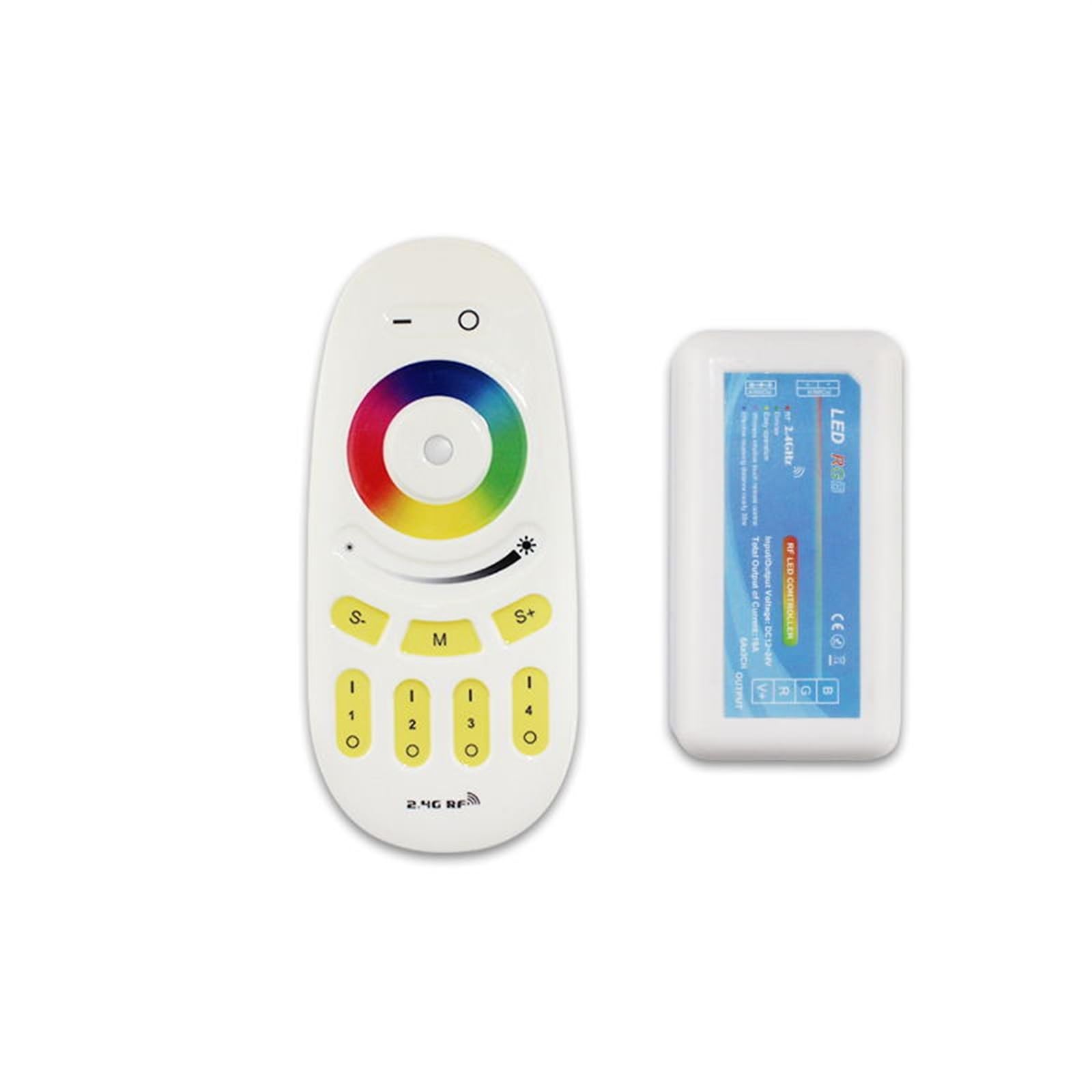AVIMYA Controlador RGB táctil de grupo RF2.4G, controlador de tira de luz RGB, controlador LED de 4 grupos (Size : Receiver)