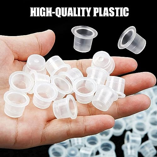 Image of Urknall 1000pcs Medium Size Ink Caps Tattoo Ink Cups for Ink Holder Tattoo Caps for Tattoo Ink