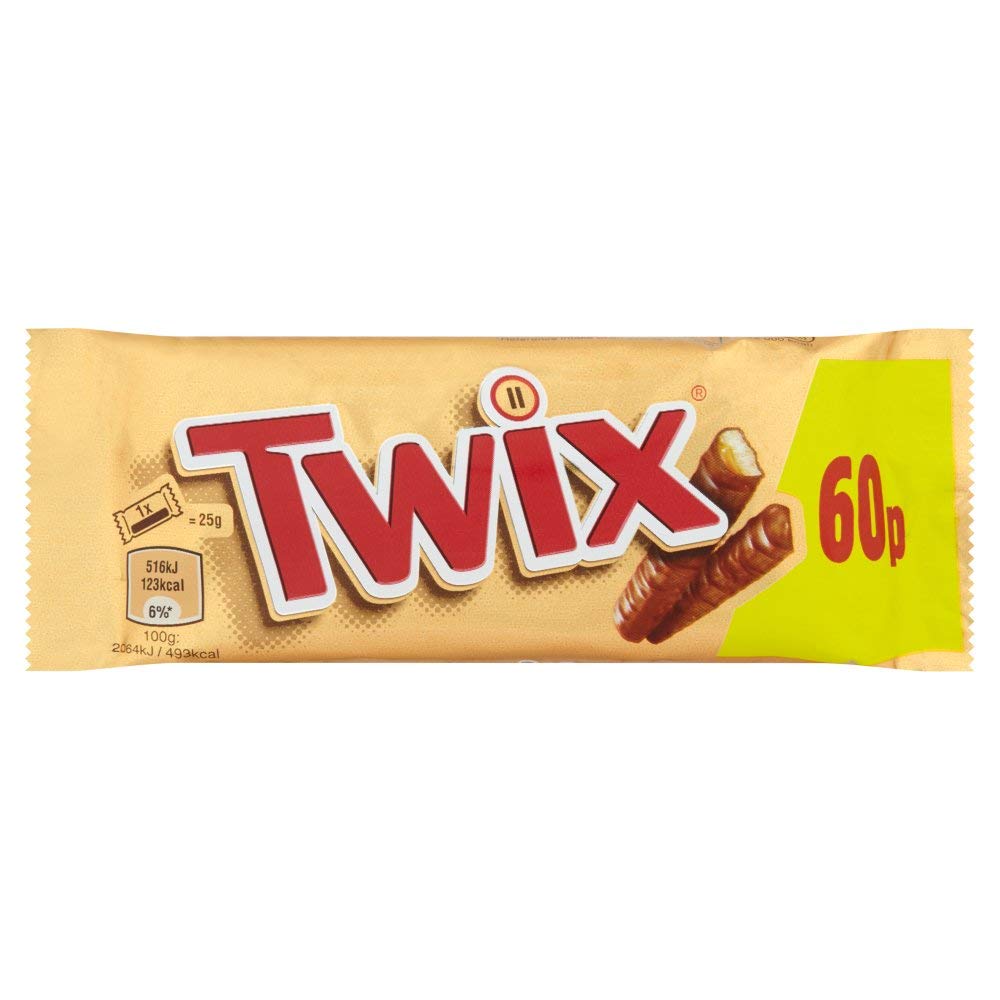 Chocolate Biscuit Twin Bars - Pack of 32 x 50G