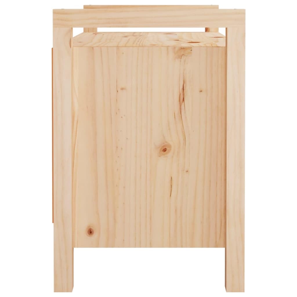vidaXL Panca da Ingresso 80x40x60 cm in Legno Massello di Pino