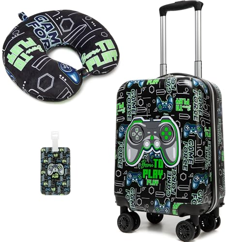 Homskiii Kids Suitcase Set, 2-Piece, 16in, Spinner Wheels