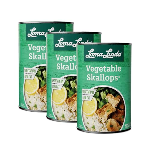 Loma Linda - Plant-Based - Vegetable Skallops (37.5 oz.) (Pack of 3)