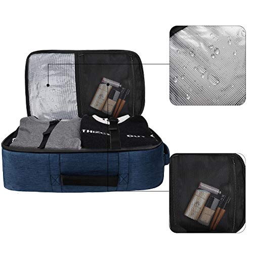 Dinictis Travel Backpack Carry on Flight Approved, Backpack Suitcase for Travel, Personal Item Travel Bag fits 17 inch Laptop-Blue
