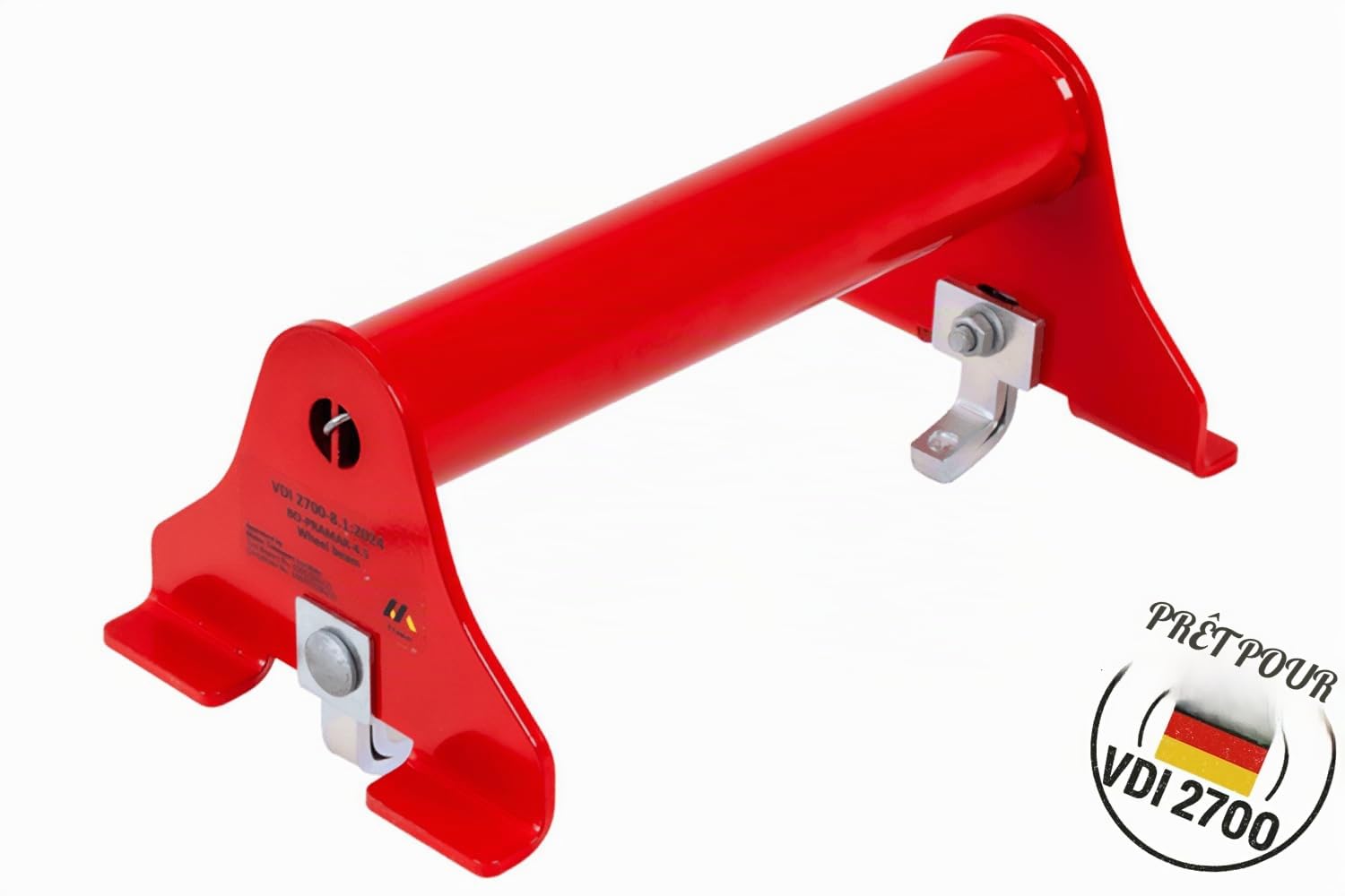 Butée de roue de dépanneuse rouge réglable universel