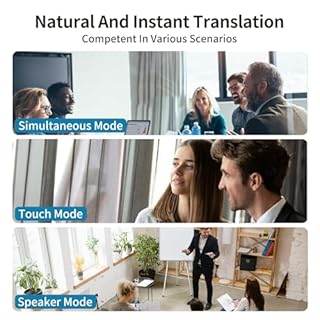 Language Translator Earbuds, Two Way Real time Translation Device in 150 Languages for Travel, Business, and Learning (White)