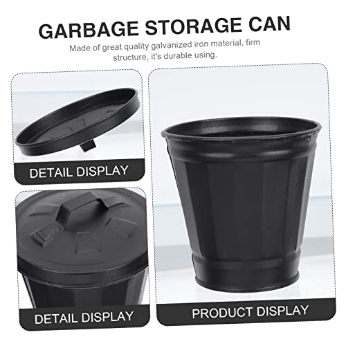 2 piezas mini canecas de basura para baño y cocina miniatura 6