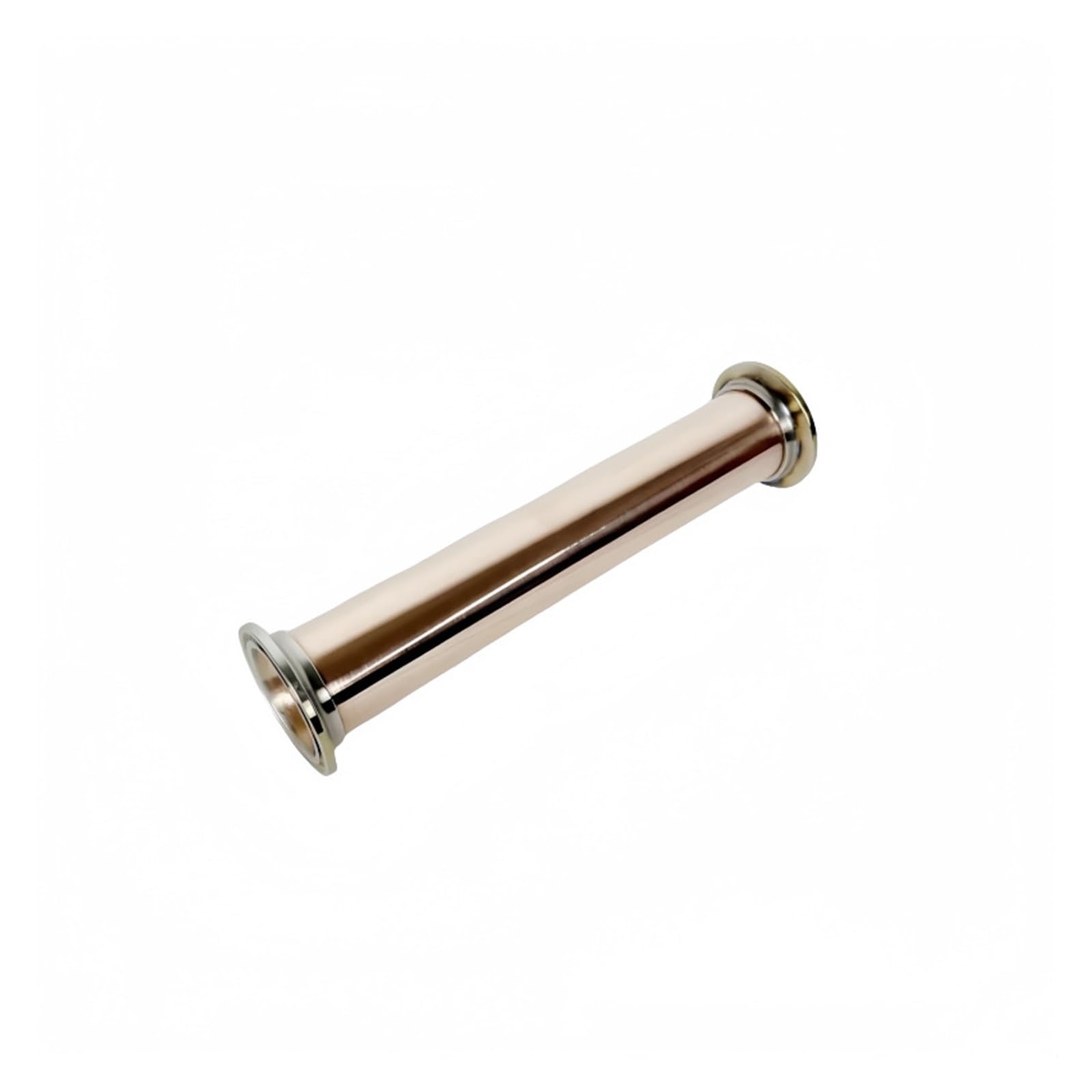 Tubo tubería sanitaria de triple carrete Tubo/tubería de cobre de triple abrazadera de 1,5" de diámetro exterior de 50,5 mm, longitud de 200 mm y grosor de 1,5 mm, for destilación.
