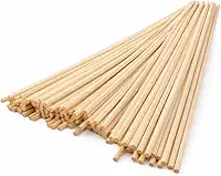 L.E.N Varetas de Madeira para Difusor de Ambientes, 25cm x 4mm, 100 Unidades, Fibra Natural, Alta Absorção, Sem Lascas