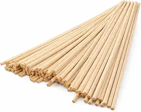L.E.N Varetas de Madeira para Difusor de Ambientes, 25cm x 4mm, 100 Unidades, Fibra Natural, Alta Absorção, Sem Lascas