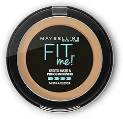Maybelline NY Pó compacto Efeito Mate e Poros Invisíveis Fit Me Médio Neutro N05