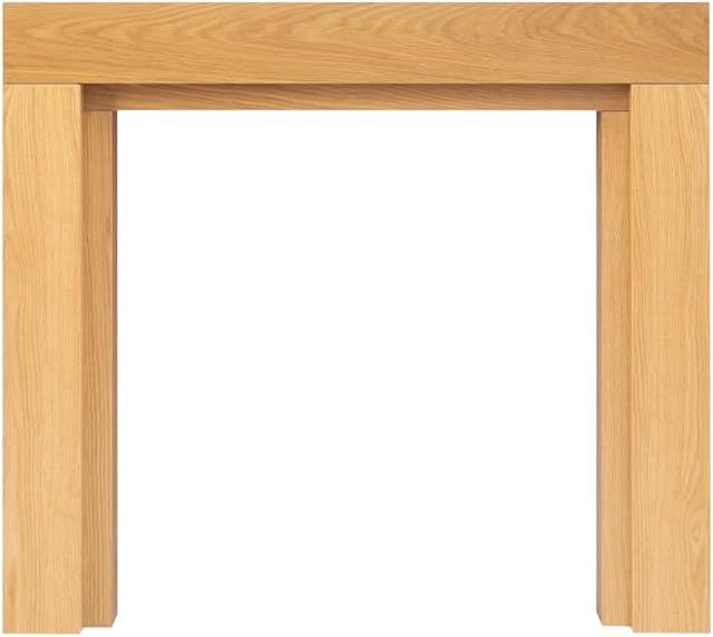 Adam Fenwick Mantelpiece in Oak with Downlights, 45 Inch