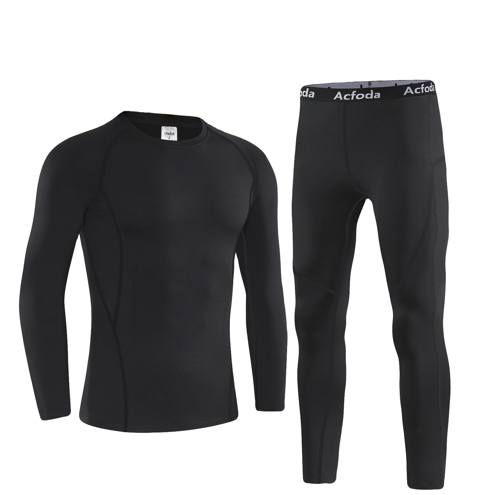 Homme Ensemble de sous Vetements Thermiques de Compression sous-Vêtement Thermique S-XXL