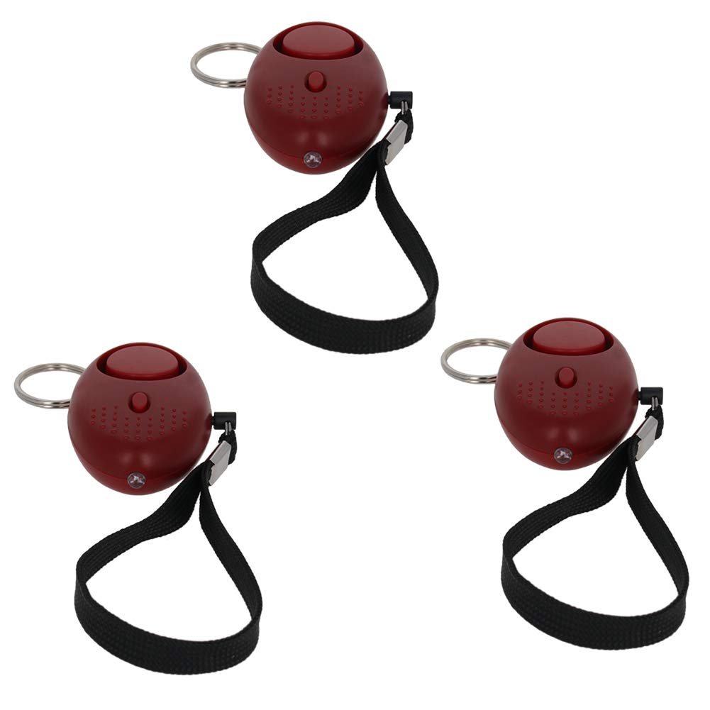 Othmro Safe Sound Personal Alarm 3 Pack 130DB Personal Security Alarm Keychain with LED Lights, Emergency Safety Alarm for Women, Men, Children, Elderly Red
