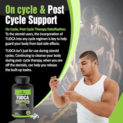 Image of GREENDORSE TUDCA + NAC (N-Acetyl cysteine) supplement 99% purity| Liver, Kidney, Heart, all Organs Support| On /Post Steroid & Supplementation Cycle Support for Bodybuilders, Weightlifters & Athletes- 60 Capsules