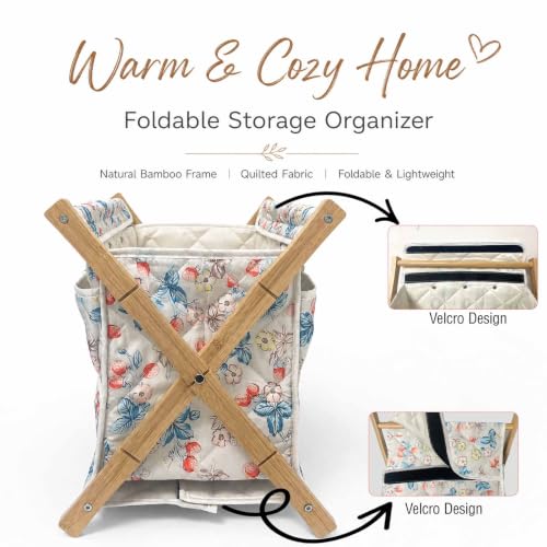 Image of Gkesgm Yarn Storage Organizer for Yarn Skeins,Large Crochet Yarn Holder Case for Carrying Projects, Knitting Needles, Crochet Hooks and Other Accessories
