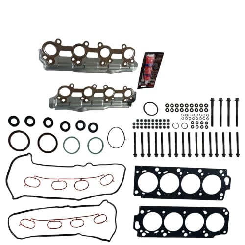 Image of Partsflow Head Gasket Set W /Bolts Compatible With 2005-2009 Toyota Sequoia Lexus GX470 LX470 4.7L 2UZFE