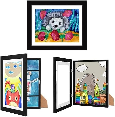 Amazon.com: ECOMAID 3 PACK Kids Art Frames, 8.5x11 Kids Artwork Frames ...