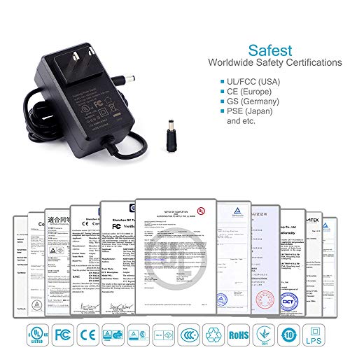 [Ul Listed] Maxson 15V 2A Power Supply Charger (Input Ac 100V-240V, Output Dc 15 Volt 2 Amp 30 Watt) Adapter Switching Transformer Converter Dc 5.5Mm X 2.1Mm / 5.5Mm X 2.5Mm Universal #TOP3