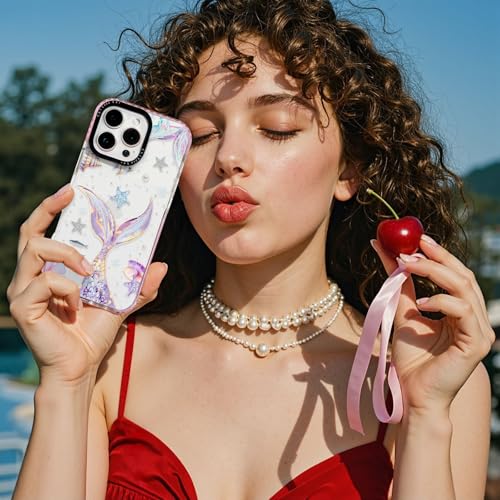 ChiCaseVer for iPhone 13 / iPhone 14 Case Clear Magical Mermaid Pattern - image 7