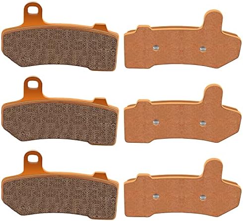 ECCPP Brake Pads Fits for 2008-2015 FLHX Street Glide 2015 FLHXS Street Glide Special/Night Rod/Night Rod Special/Road Glide, FA409 Front and Rear Brake Pads