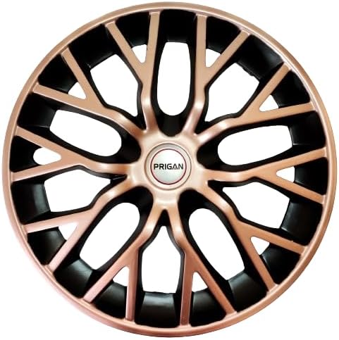 Prigan Copper Black Universal Wheel Cover 14" for All 14 Inch Cars (Set of 4 Pcs) (Press Fitting) Model- Phantom Copper Black 14