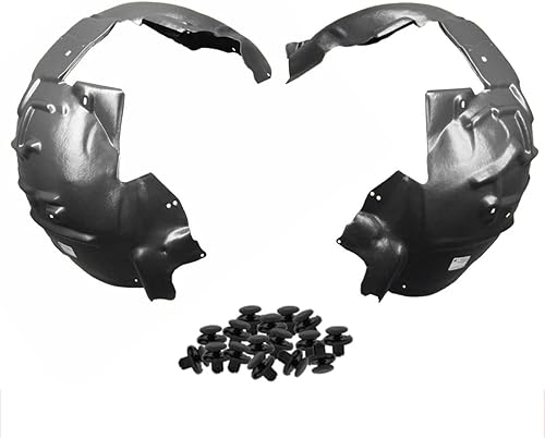 Parts N Go Juego de protectores de guardabarros con clips para 2009-2012 A4 S4 delantero conductor y pasajero lado izquierdo derecho AU1248120