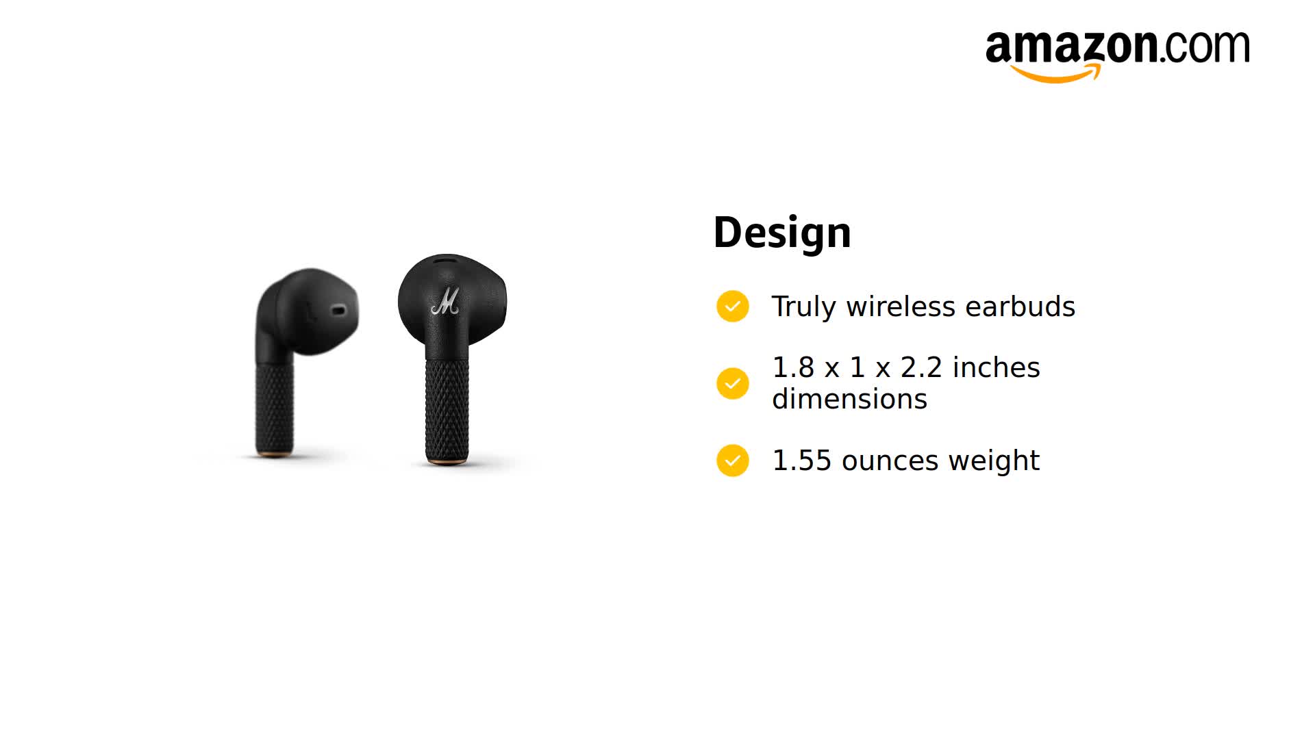Marshall Minor III ブラック イヤフォン Amazon.com: Marshall Minor III True Wireless In-Ear