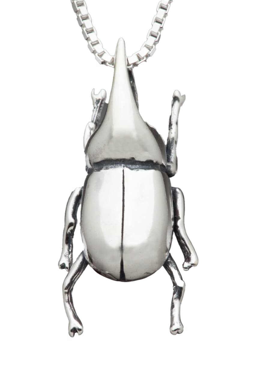 Marty Magic JewelryRhinoceros Beetle Necklace Rhinoceros Beetle Charm Beetle Pendant Insect Jewelry Insect Charm Insect Necklace Bug Jewelry Bug Charm