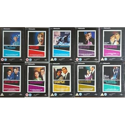 ALFRED HITCHCOCK - THE BEST OF COLLECTION 1-10 Vertigo THE BIRDS Topaz ROPE Torn Curtain Marnie PSYCHO Rear Window ...= ULTIMATE 10x DVD (Slim Case) UK SET