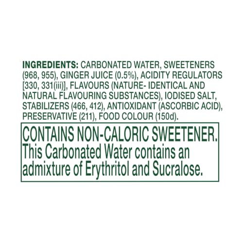 Image of Paper Boat Zero Ginger Lemon Sparkling (Soda) Water - Pack of 4, 600 ml Each | Zero Sugar, Zero Calories | Sugar Free| Flavoured Carbonated Water | No Aspartame