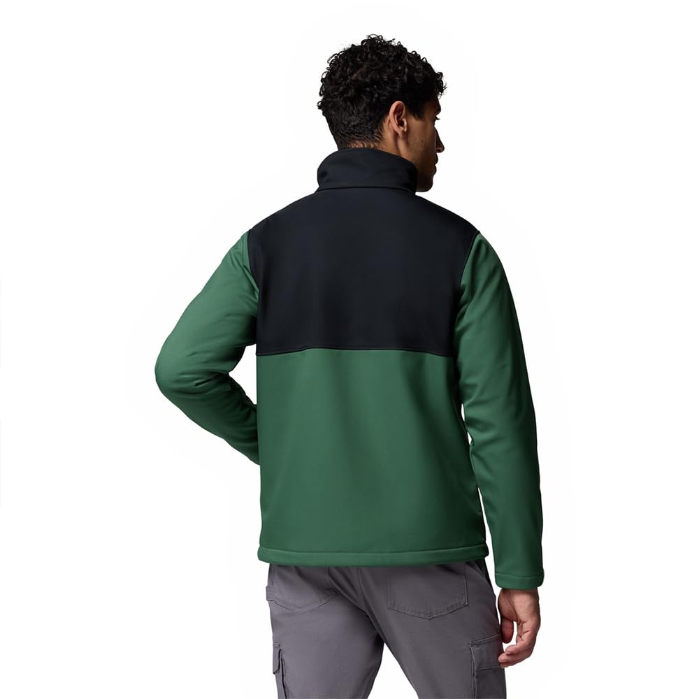 Columbia Men's Ascender Softshell Jacket, Softshell Jacket, Rain Forest, Black, XXL