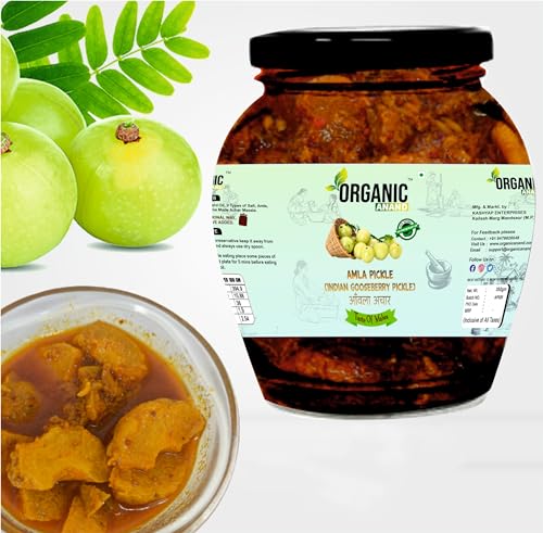Image of Organic Anand Amla Pickle 350gm | Homemade Indian Gooseberry Pickle | Traditional Amla Ka Achaar | Natural, Homemade Pickle| No Artificial Preservatives | Ready to Eat