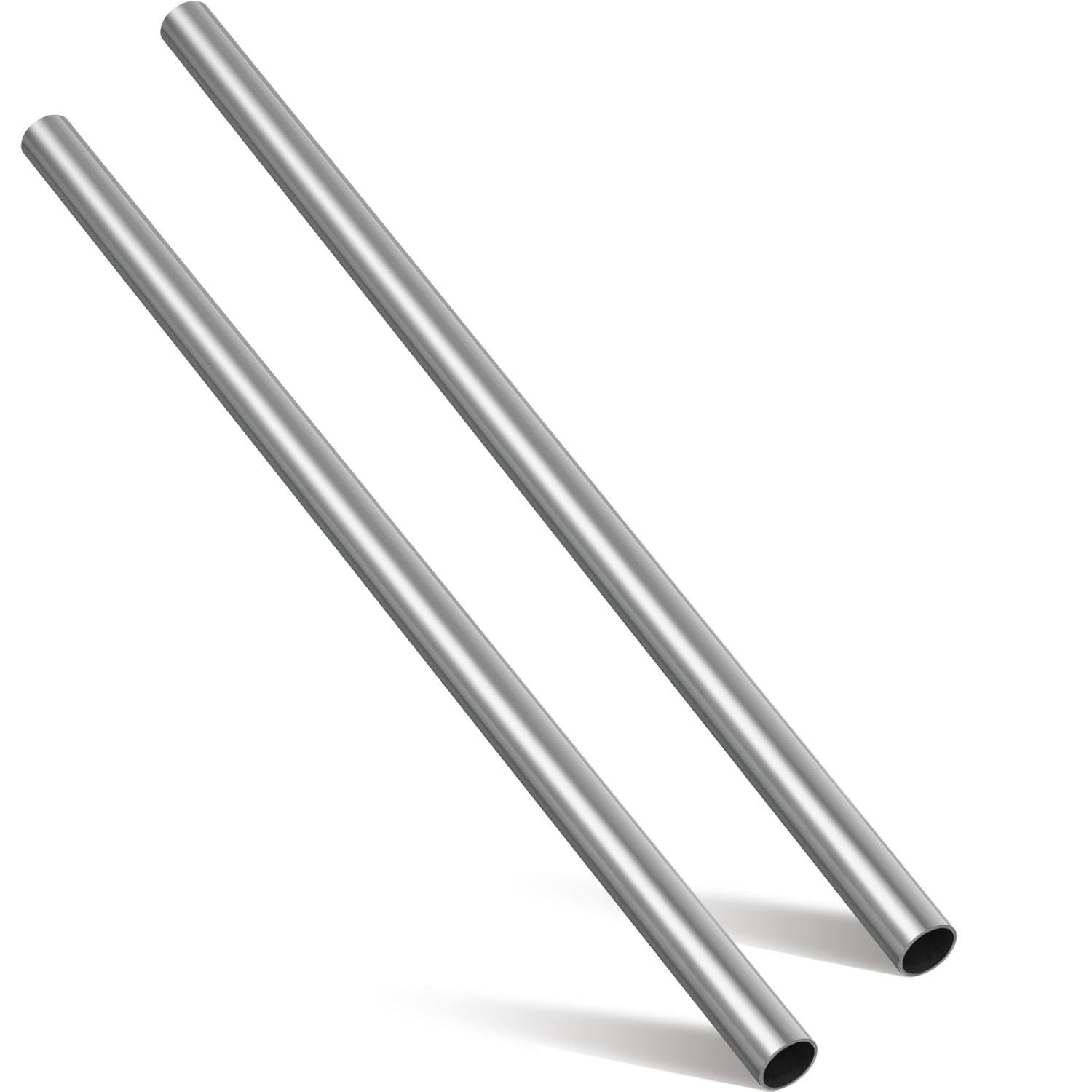 Hicarer 2 Pcs 1" OD 316 Stainless Steel Tubing 24 Inch Length Thickened Pipe Wall & Weldable Tubing 16 Gauge Round Metal Tube Industrial for Home Furnishing, Machinery